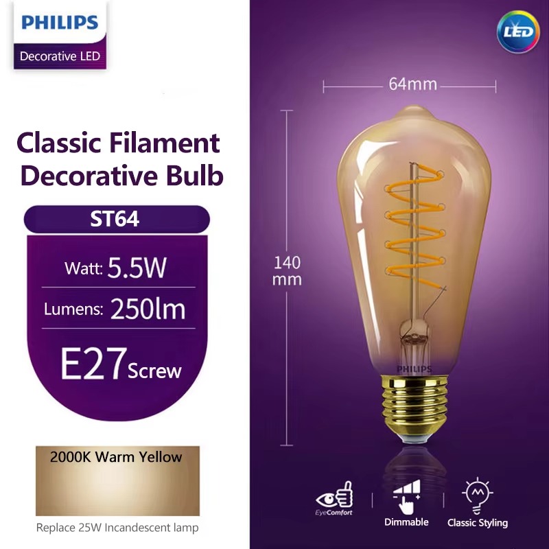 Lâmpada decorativa LED Philips - Philips Bulb Led Classic avaliação e preço